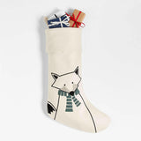 Arctic Friend Fox Christmas Stocking by Joan Anderson.