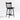 Arno Black Wood Swivel Counter Stool