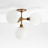 Bouldin Brass Flush Mount Light.