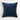 Indigo Blue 20"x20" Washed Organic Cotton Velvet Throw Pillow