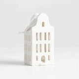 Medium White Ceramic Canal House Christmas Tree Ornament NO PUBLICAR.