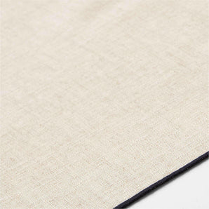 Elevated Linen Easy Care Black Placemat.