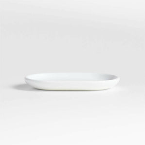 Eli White Ceramic Soap Dish.