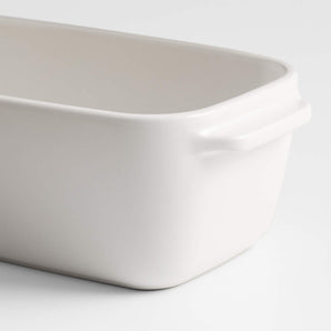 Emile Henry x Crate & Barrel Cream Ceramic Loaf Pan