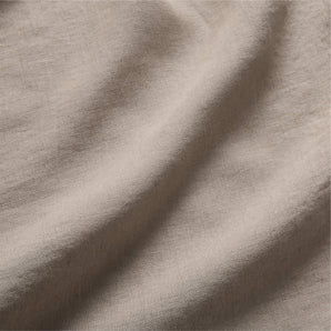 Natural European Flax Certfied Linen Clay Taupe Queen Bed Sheet Set