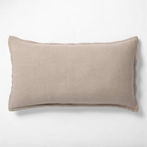 Natural European Flax ™-Certified Linen Clay Taupe King Bed Pillow Sham