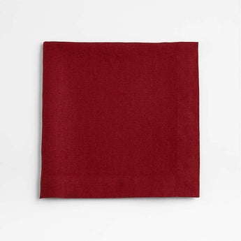 Marin Garnet Red EUROPEAN FLAX ™-Certified Linen Napkin NO PUBLICAR.