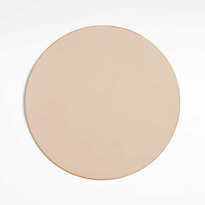 Rizzo Round Reversible Grey Faux Leather Placemat