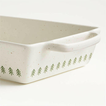 Green Trees Christmas 9"x13" Baking Dish.