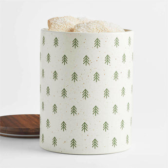 Green Trees Christmas Cookie Jar.