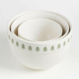 Green Trees Mixing Bowls, Set of 3 NO PUBLICAR.