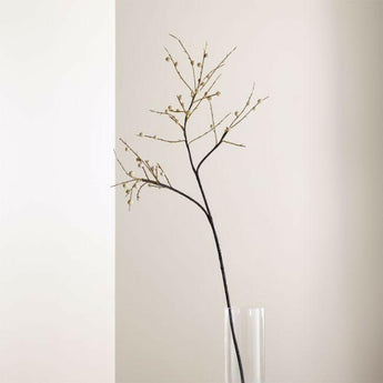 Faux Ilex White Berry Stem Branch NO PUBLICAR.