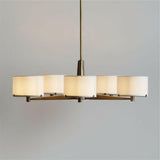 Isla Brushed Brass Metal Chandelier Light.