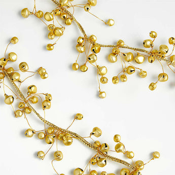 Jingle Bell Christmas Garland Gold 6' NO PUBLICAR.