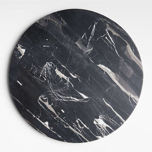 Robertson Black Marble Round Serving Board by Leanne Ford