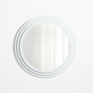 Lewes White Plaster Wall Mirror.