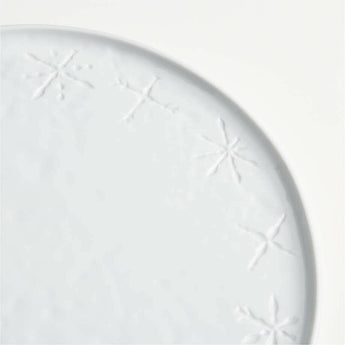 Mercer Snowflake Porcelain Dinner Plate NO PUBLICAR.