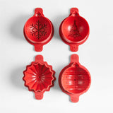 Ornament Holiday Ice Molds, Set of 4 NO PUBLICAR.