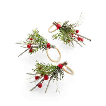 Holiday Twig Berry Napkin Ring NO PUBLICAR.