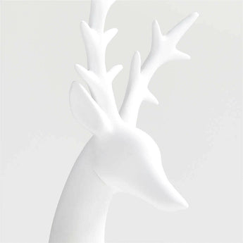 White Porcelain Holiday Reindeer Sculpture NO PUBLICAR.