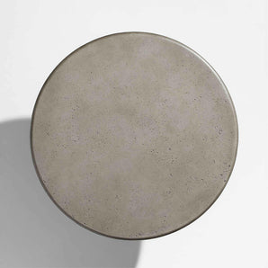 Posada 36" Grey Round Concrete Outdoor Coffee Table.