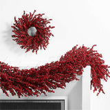 Faux Mini Red Berry Wreath 14" NO PUBLICAR.