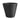 Sedona Black Tapered Waste Basket/Trash Can.