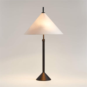 Seymour Telescoping Black Metal Table Lamp