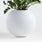 Sphere Large White Indoor/Outdoor Planter.