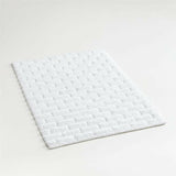 White Subway Tile Bath Mat.