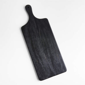 Tondo Ebonized Paddle Serving Board