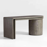 Twist Grey Ash Rotating Desk.