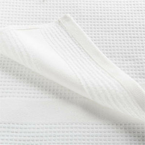 Waffle-Terry White Organic Cotton Dish Towels, Set of 2