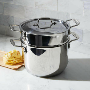 All-Clad ® Stainless Steel 6-Qt. Pasta Pot with Lid.