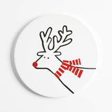 Arctic Friend Reindeer Porcelain Trivet NO PUBLICAR.