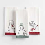 Arctic Friends Organic Cotton Dish Towels, Set of 3 NO PUBLICAR.