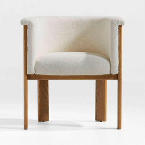 Axel Upholstered Curved Back Dining Chair.