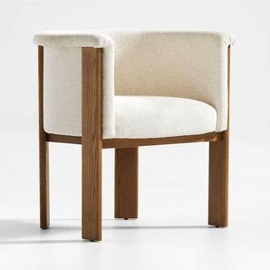 Axel Upholstered Curved Back Dining Chair.