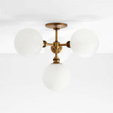 Bouldin Brass Flush Mount Light.