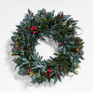 Faux Olive and Berry Wreath NO PUBLICAR.