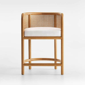 Fields Natural Cane Counter Stool by Leanne Ford.