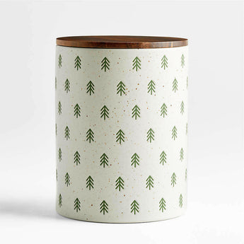 Green Trees Christmas Cookie Jar.