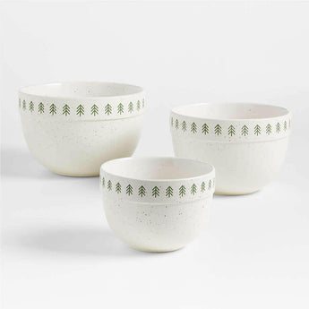 Green Trees Mixing Bowls, Set of 3 NO PUBLICAR.