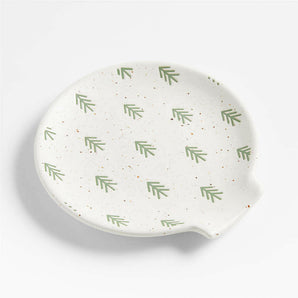 Green Trees Spoon Rest.