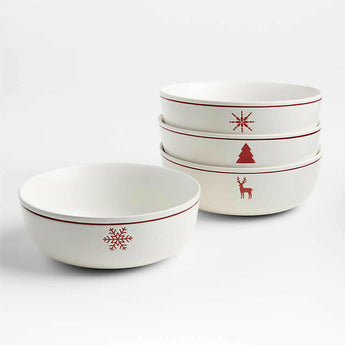 Hudson Holiday Bowls, Gift Set of 4 NO PUBLICAR HOLIDAY.