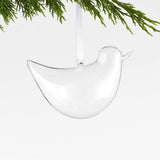 Clear Glass Bird Christmas Tree Ornament NO PUBLICAR.