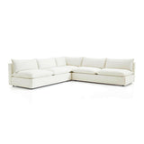 Lotus Deep Modular 3-Piece Corner Sectional Sofa.