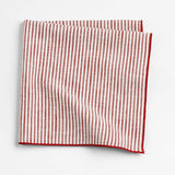 Mercer Merrow-Stitch Red Stripe Napkin NO PUBLICAR.