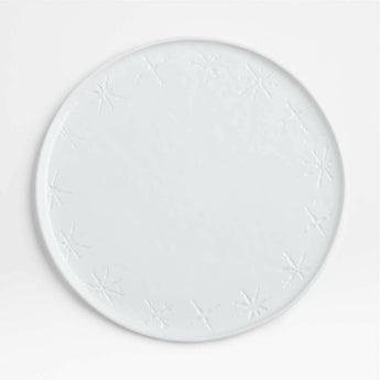 Mercer Snowflake Porcelain Dinner Plate NO PUBLICAR.