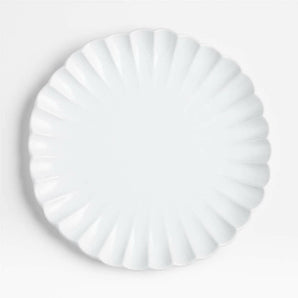 Palermo Scallop Stoneware Dinner Plate.